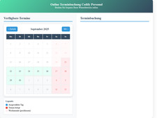 Online Buchungskalender in PHP 8.2 mit Datenbank