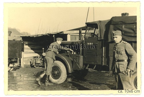 Orig foto lkw - foto, mechaniker