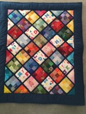 Patchwork-Babydecke Baumwolle