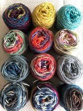 Sockenwollreste , Opal, Lana Gross,Online etc.,4 fädig , Paket 2 , 143  Gramm