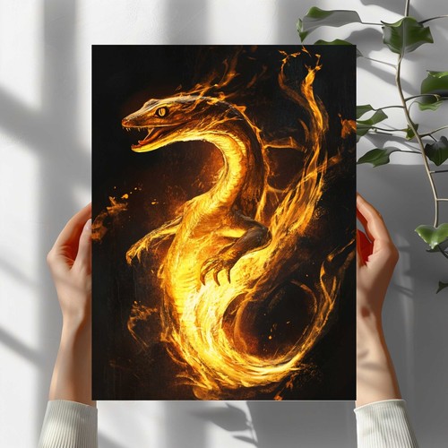 Feuersalamander premium poster - feuersalamander,