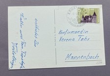 Schweiz 1958 Postkarte zur Konfirmation Ganzsache Sonderstempel Ermatingen