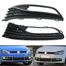 L+R Kühlergrill Blenden Chrom Zierleiste Gitter Passend Für VW Polo 6R 2014-2017
