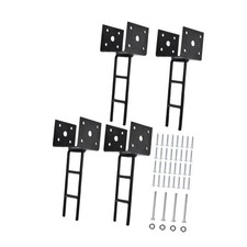 4x U Form Pfostenanker Pergola Terrassenwinkel für Betonzaun Terrassengeländer