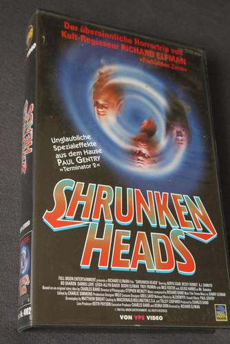 Vhs shrunken heads full moon - vhs,
