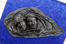 Pop-Art 3 D Leder Bild,R.N Piel Puerto Plata,Einzelstück Handarbeit 70er Jahre