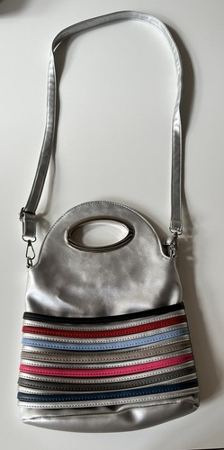 Damen handtasche matt - damen, silber