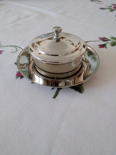 Teilige butterdose edelstahl - 4,