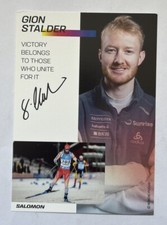 orig. Biathlon Autogrammkarte Gion Stalder