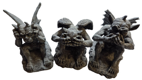 Gargoyle figuren set fantasy - set,