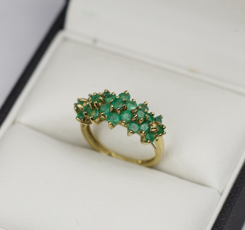 Ring gelbgold smaragd - kt,