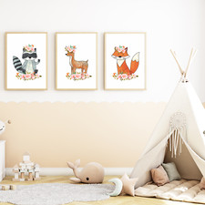 Waldtiere Waschbär Reh Fuchs