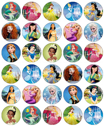 30x disney prinzessin cupcake - prinzessin,