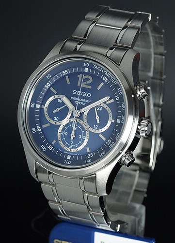 Seiko chronograph edelstahl - seiko,