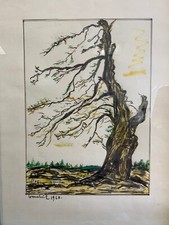 BUNTSTIFT ZEICHNUNG BAUM