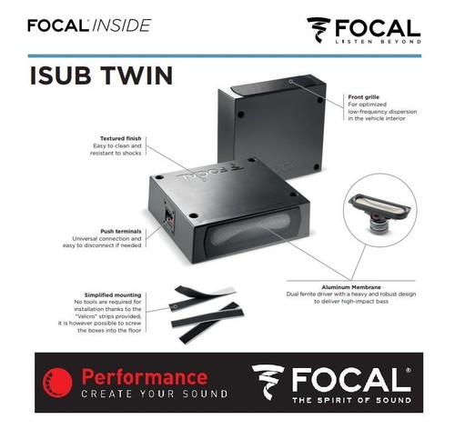 Focal isub twin subwoofer paar - isub,