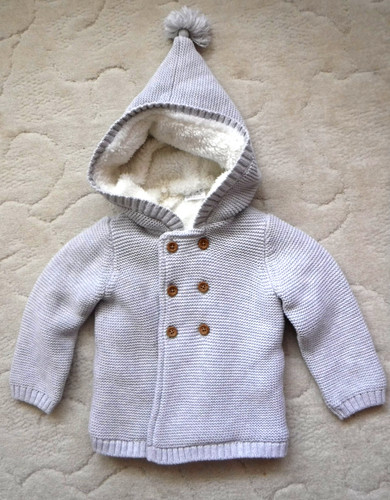 Baby warme strick jacke - f&f, strick-jacke