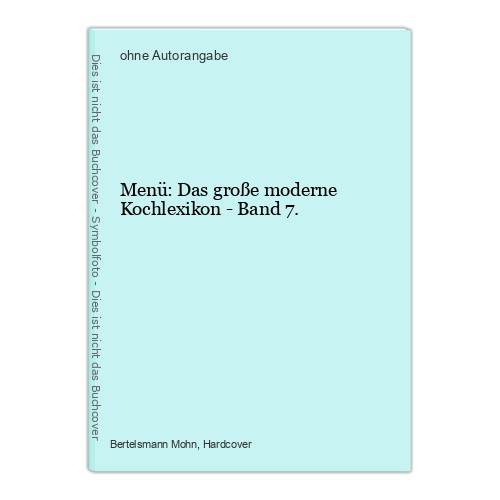 Menü das große moderne - menü:,