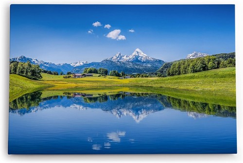 120x80cm wandbild alpen - wandbild,