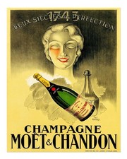 Vintage Champagner Wandkunst