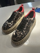 Kennel und Schmenger Sneaker Gr.4/37 Animal Print Schwarz/Braun/ROT NEU