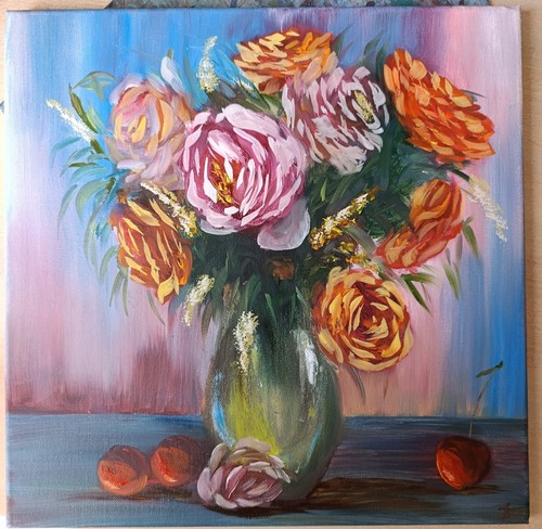 Olgemalde leinwand 40x40 - leinwand,