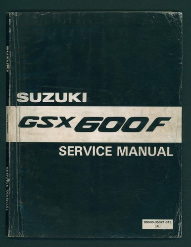Suzuki gsx600f werksanleitung - suzuki,