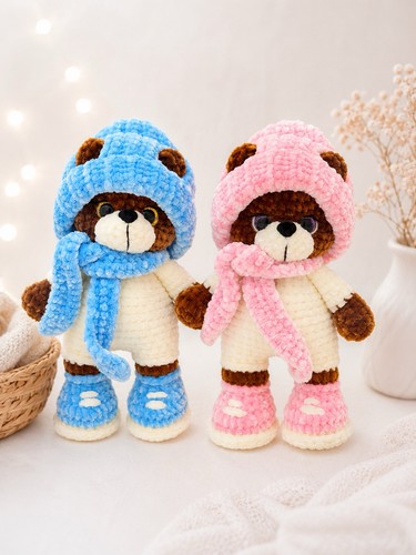 Handgehäkelte teddybären - 2,