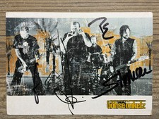 Böhse Onkelz Autogrammkarte ADIOS von 2004 Original handsigniert ! kein Druck !