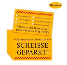 50x Falschparker Scheisse