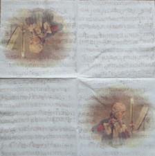 4 Servietten ~ Flötenkonzert