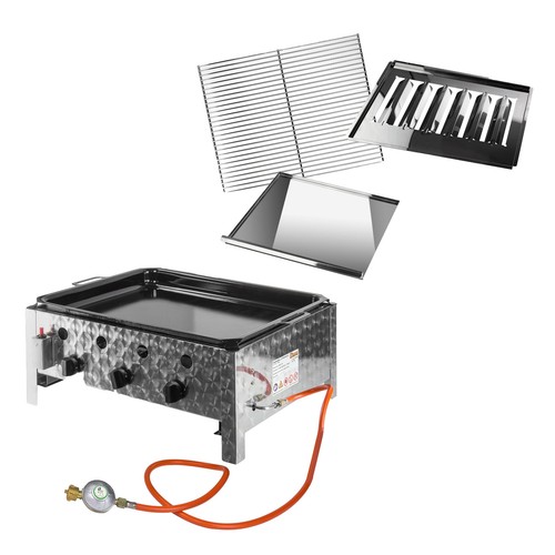 Edelstahl gasbräter set1 - edelstahl,