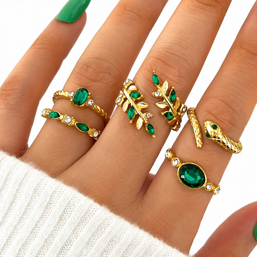 Teiliger gold ring set - 5-teiliger,