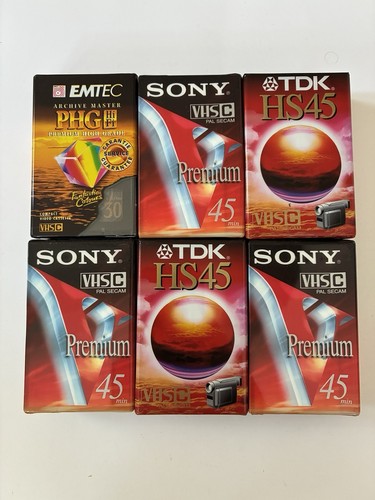 Sony premium emtec - tdk, vhs-c