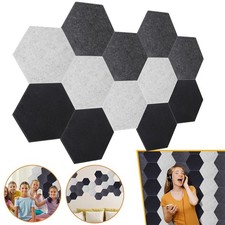 Hexagon Akustikplatten Selbstklebend 12 Stück Schallabsorber für Tonstudios