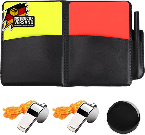 Schiedsrichter set mit karten - set,