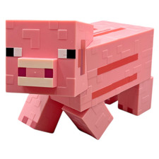 Minecraft Sparschwein Schwein Spardose Pig Money Bank 20cm Pink Merch Gaming
