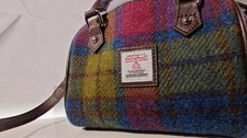Glen Appin of Scotland Harris Tweed 'Kilbride' Mini Bowlingtasche. Multi Tartan