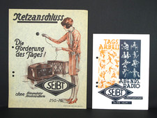 2x Werbeblatt Firma SEIBT