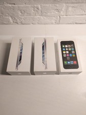 3 Stück Apple iPhone 5 5G / 5 S Verpackung Karton Leerverpackung EU Farbe silber