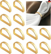 Serviettenringe Gold, 12