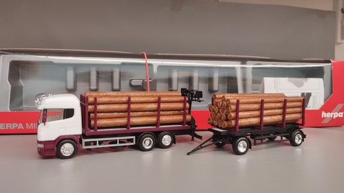 Herpa scania holztransporter - herpa,