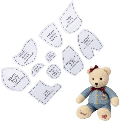 Teddybär schnittmuster memory - teddybär-schnittmuster,
