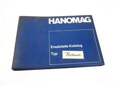 Hanomag Robust Ersatzteilkatalog ab Oktober 1960 Ersatzteilliste