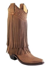 Old West Damen Leder Stiefel