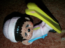 Sekiguchi Monchichi Figur 1979 Japan Skifahrer