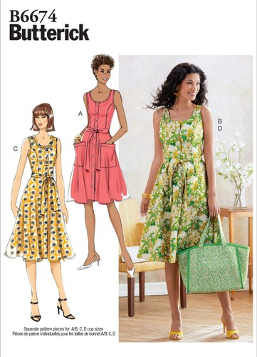 Schnittmuster butterick 6674 - schnittmuster,