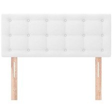 Kopfteil Weiß 90x5x78/88 cm Kunstleder