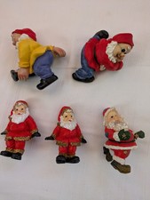 5x lustige Blumentopfhänger Gartenzwerg & Weihnachtsmann Dekofigur Topfhänger  