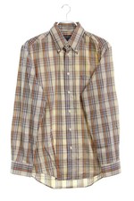 SERGIO kariertes Button-down-Hemd S hellbeige multicolor easy care
